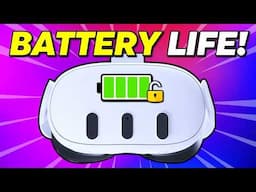 How to Improve Battery Life on Quest 3!