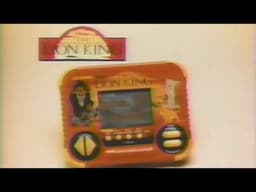 1994 The Lion King Movie Tiger Handheld Video Game Commercial