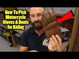 Choosing the Right Motorcycle Boots and Gloves For Beginners