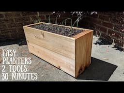 Simple DIY Cedar Planter | Modular Design, Cheap, Easy, 2 Tool Build