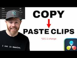 The NEW Copy & Paste Option for DaVinci Resolve