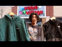 THRIFTING Vintage Nike and The North Face - Trip To The Thrift #thrift