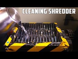 Cleaning The Shredder after Shredding Stretch Armstrong | PressTube