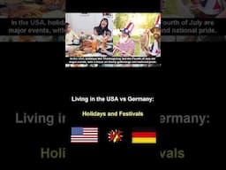 Living in the USA vs Germany #holidays #festivals