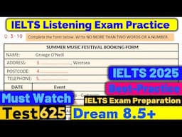 IELTS Listening Practice Test 2025 With Answers | ielts listening