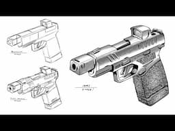 How to Draw a Gun in a Line Art Style