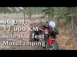 Northern Solitude - 30 Days | 12,000 KM Solo Hot Tent Motorcycle Camping | Movie Trailer