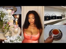 Soft Life {cozy season} Vlog 🍁❄️ Homemaking, Luxury Shopping, Skincare, Candle-making, FALL WINTER