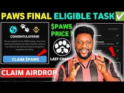 Paws Airdrop TGE Claim - wPaws Airdrop Badge, TGE Activity Check