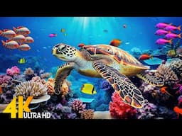 Ocean 4K - Sea Animals for Relaxation, Beautiful Coral Reef Fish in Aquarium(4K Video Ultra HD) #7