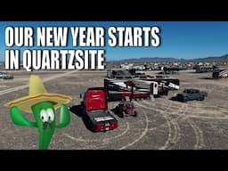 HAPPY NEW YEAR! 🎆🎉 // Travel Day to Quartzsite // Full Time RV Boondock