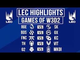 LEC Highlights ALL GAMES Week 3 Day 2 | LEC Winter 2025