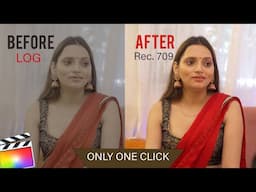 How To Convert LOG Footage in REC 709 only ONE CLICK | Final Cut Pro X Hindi Tutorial| Avedesh Verma