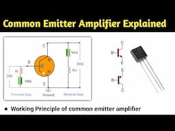 common emitter amplifier | common emitter  amplifier circuit | basic electronics | common emitter