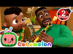 Learning African Instruments with Cody | Cocomelon | Family Time! 👨🏿‍👩🏿‍👧🏿‍👦🏿 | Black History Month