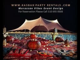 Moroccan Vibes Event Design by KASBAH PARTY RENTALS call 310 895 8888