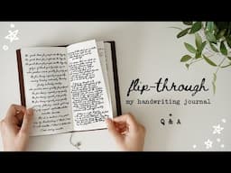 a flip through my handwriting journal // handwriting tips + q & a