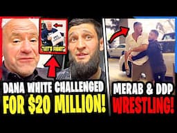 Dana White RECEIVES CHALLENGE for $20 MILLION! Khamzat REACTS to Islam Makhachev COMMENTS! Merab