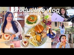 PRODUCTIVE VLOG ☆ market days, thrifting, cafe hopping & updated makeup routine!