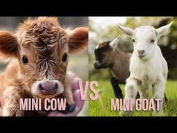 Mini Cow or Mini Goat? Which Should You Get?