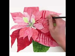 Paint a Christmas Poinsettia!