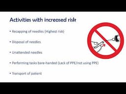 3 1 Needle Stick Injury   General considerations