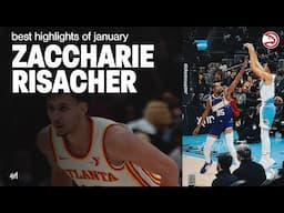 Zaccharie Risacher Best Highlights of January 🇫🇷 Atlanta Hawks Rising Star ⭐️