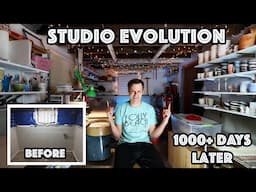 Small Pottery Studio Transformation | 1000+ Days in 5 Minutes