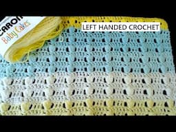 Crochet LEFT Handed. Crochet this Quick Blanket Easier than you think. Spinning tornado stitch