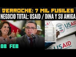 DINA COLOCA A TESTIGO EN INDECOPI / SANTIVAÑEZ COMPRAN 700O FUSIL3$ / PELIGRO CON LA USAID - 08 FEB