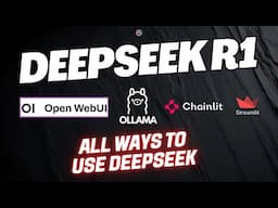 DeepSeek R1 on CPU with Open WebUI, Chainlit & Streamlit Using Ollama!