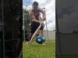 Blending Soccer and Cricket in the backyard