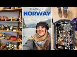 THRIFTING IN NORWAY! My best thrift haul in Europe EVER! 😍