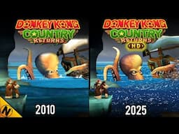 Donkey Kong Country Returns HD (Switch) vs Original (Wii) | Direct Comparison