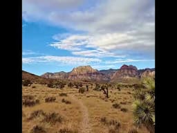 Monsoon Season Brings Beautiful Skies - Red Rock Canyon, Las Vegas #redrockcanyon #emtb