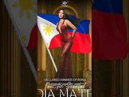 DIA REMULLA MATE - DECLARED WINNER OF REINA HISPANOAMERICANA