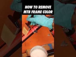 MTB FRAME COLOR REMOVING PROCESS #automobile #modified #bicycle