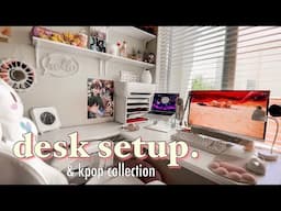 Aesthetic Desk Setup + Tour // Kpop Collection