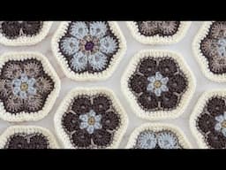 How to Crochet an African Flower Hexagon!