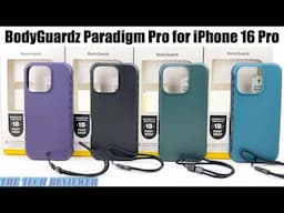 BodyGuardz Paradigm Pro for iPhone 16 Pro: 18 Ft Drop Protection * Vents to Keep your iPhone Cooler!