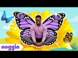 Butterfly Yoga! 🦋 Yoga Friends: At Home Yoga for Kids | Noggin