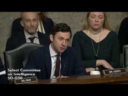 Sen. Ossoff Questions CIA Director Nominee on Foreign Threats to US Elections After GA Bomb Threats