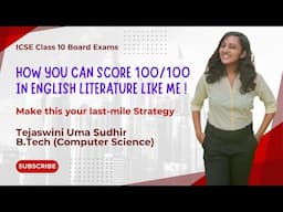 How did I score 100/100 in ICSE 10 English Literature | What you should do in 2025 Board Exams