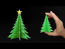 3D Paper Christmas Tree - Kirigami Step by Step