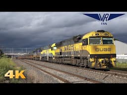 Rail Action at McIntyre Loop: Australian Trains in 4K