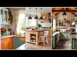 100+Vintage style Farmhouse Kitchen Decorating Ideas. Vintage kitchen decor. #vintagestyle #kitchen