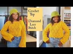 Crochet Diamond Lace Stitch Top