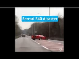 Ferrari F40 crash analysed - prevention & cure