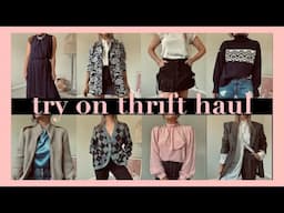 TRY ON THRIFT HAUL 🛍️ 21 TRES CHIC THRIFTED FINDS 🛍️ THE JO DEDES AESTHETIC