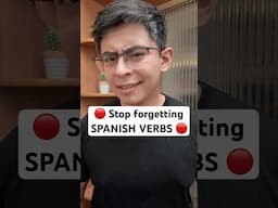 🔴 Stop forgetting SPANISH VERBS with this trick ⬆️ #spanishlearning